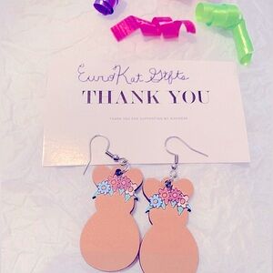 Easter Earrings Wood Acrylic Stainless Earwires NEW